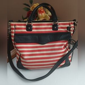 Rebecca Minkoff Striped Diamond Tote Bag